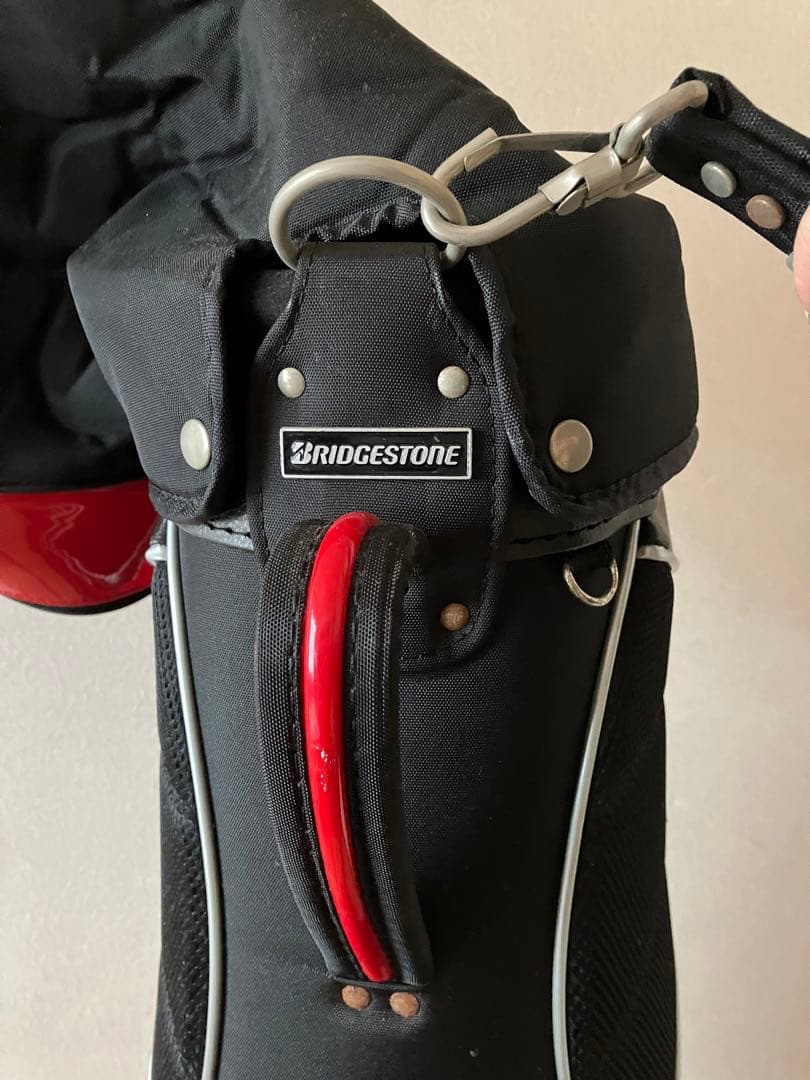 BRIDGESTONE ゴルフキャディバッグ 赤黒