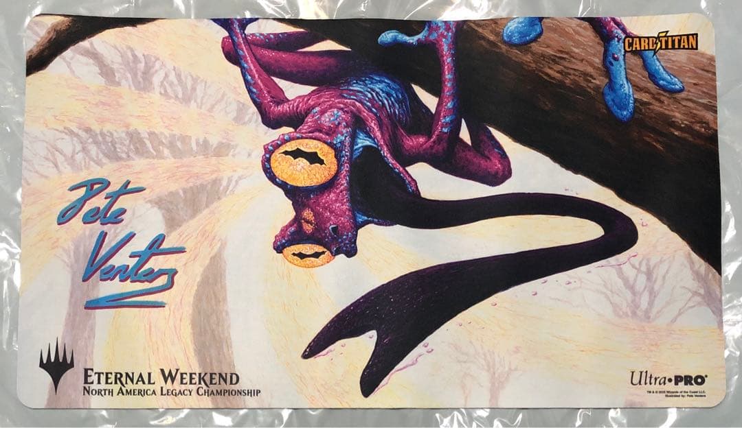 mtg プレイマット 超能力蛙 サインド Pete Venters ウルトラプロ