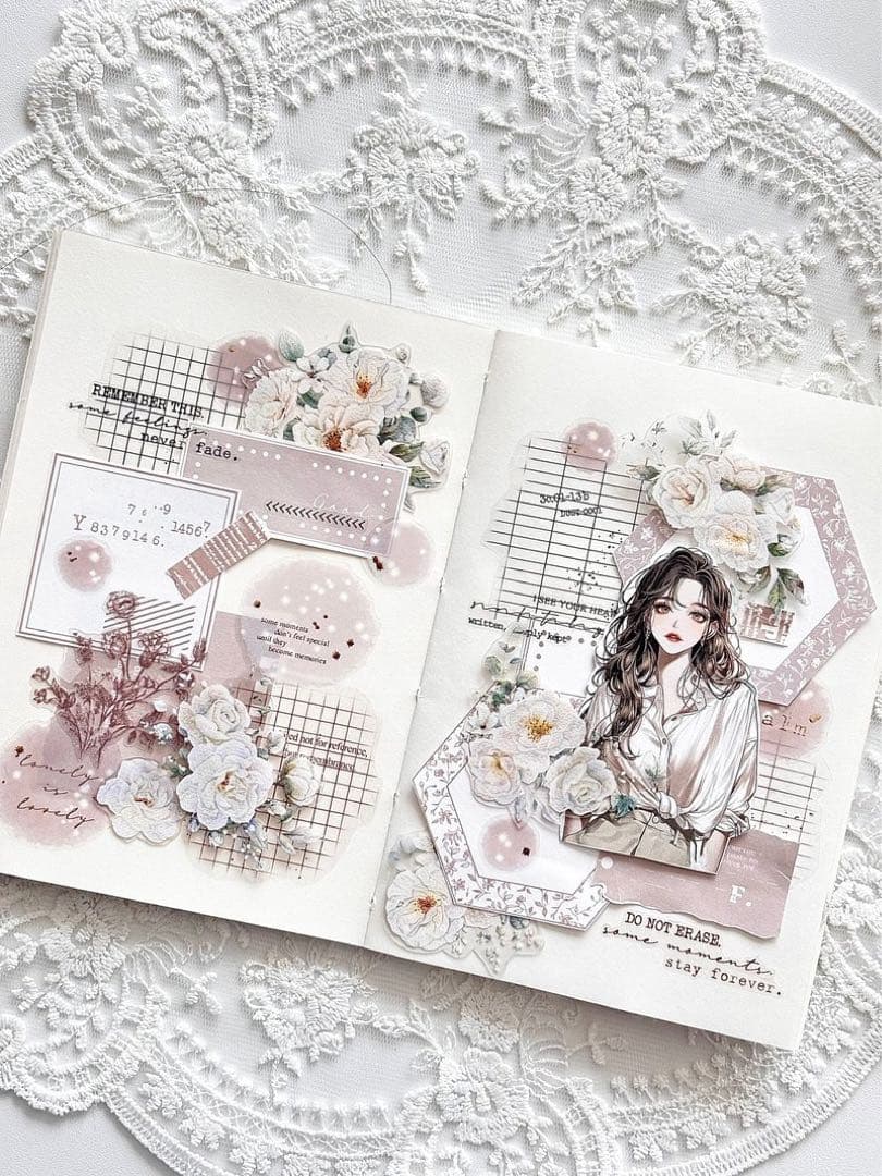 コラージュ素材　紙もの　素材紙　【2586】