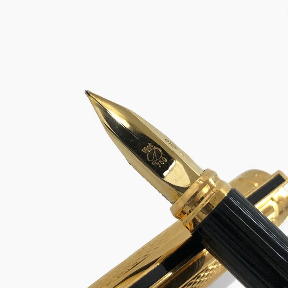 ピンクの猫 S.T. Dupontデュポン ペン先750 18ct 万年筆