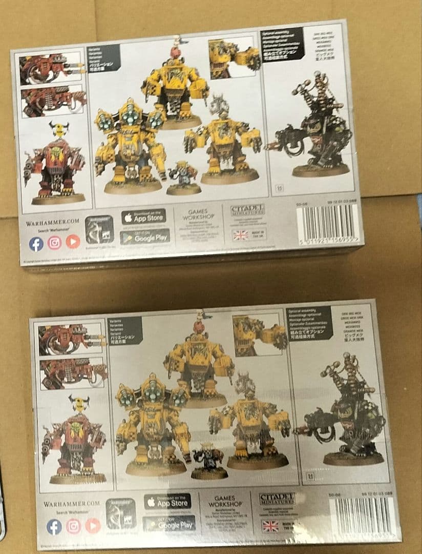WH40Kオルク　ウォーボス（メガアーマー装備）とコンパト説明書とメガノブ2箱
