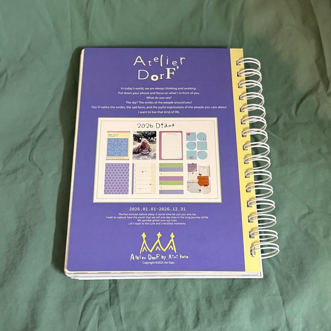 カレンダー・スケジュール Atelier DorF 2026 Diary A5