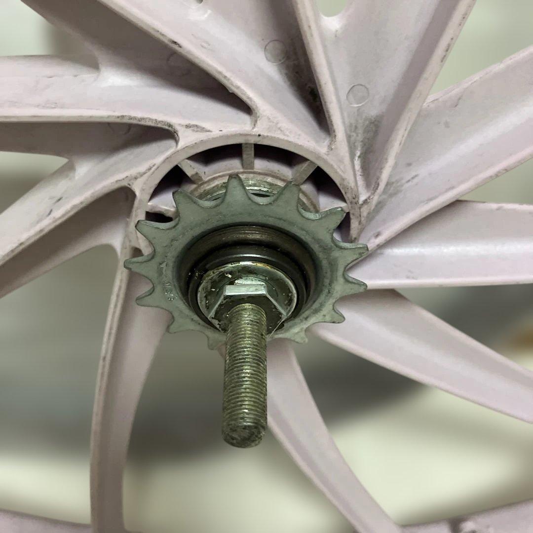 昭和レトロ自転車タイヤ&チューブ&カラーホイルOGK超レアギア取り付け済み品