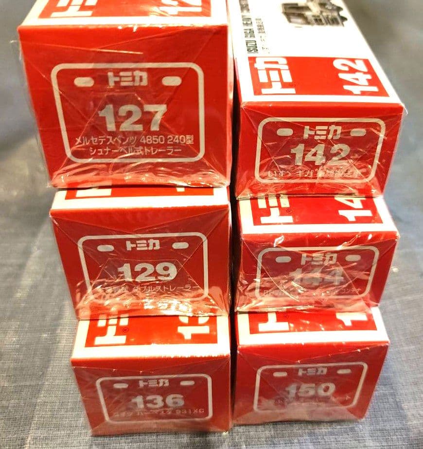 ロングトミカ 廃盤品6種類　127 129 136 142 144 150