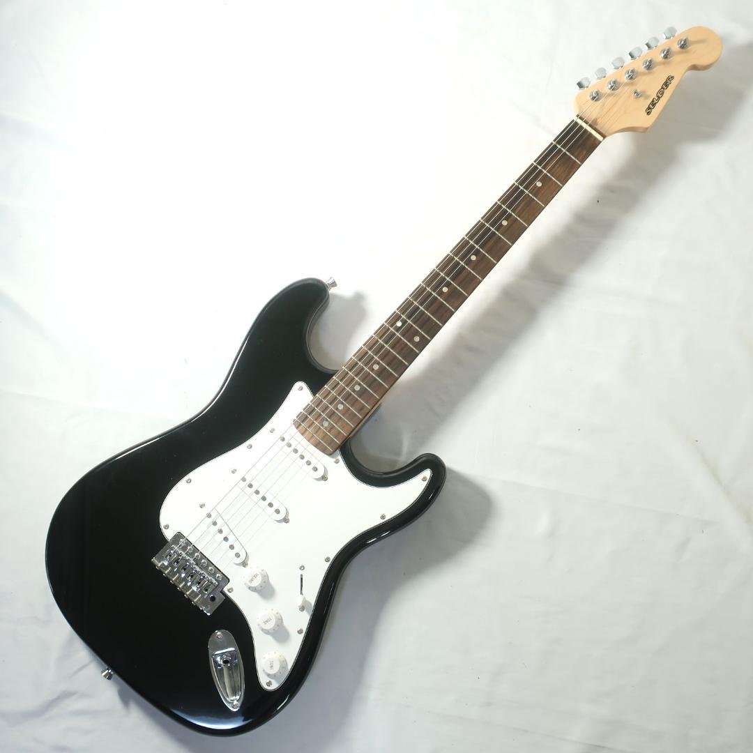 弦交換 美品 SELDER エレキギター ストラトタイプ BK