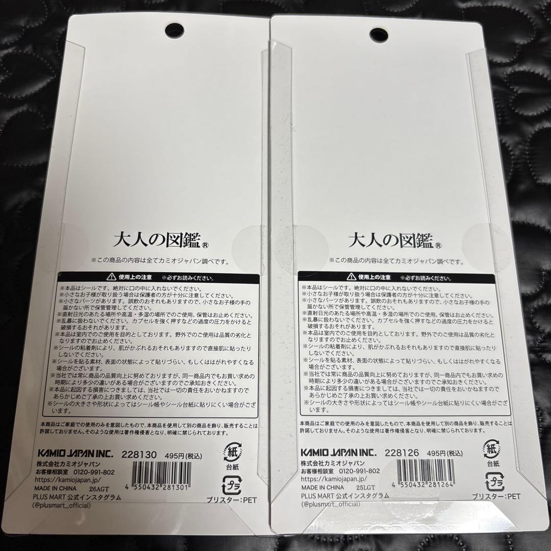 【正規品】大人の図鑑シール　3D 6種