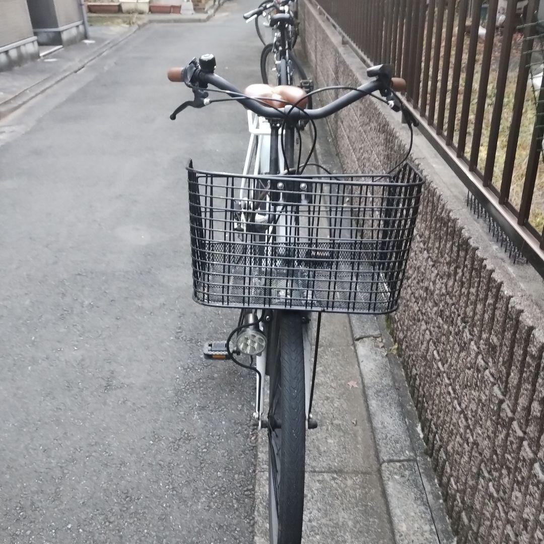達*也様 電動アシスト自転車 ホワイト シティタイプ充電器付き