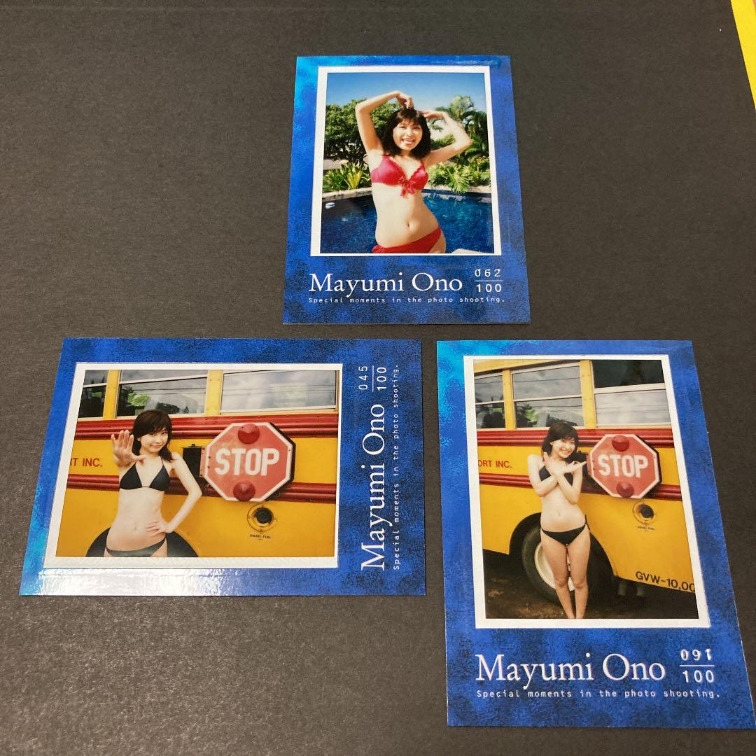 BOMB 小野真弓　公式トレカ第一弾　生チェキカード　検/直筆