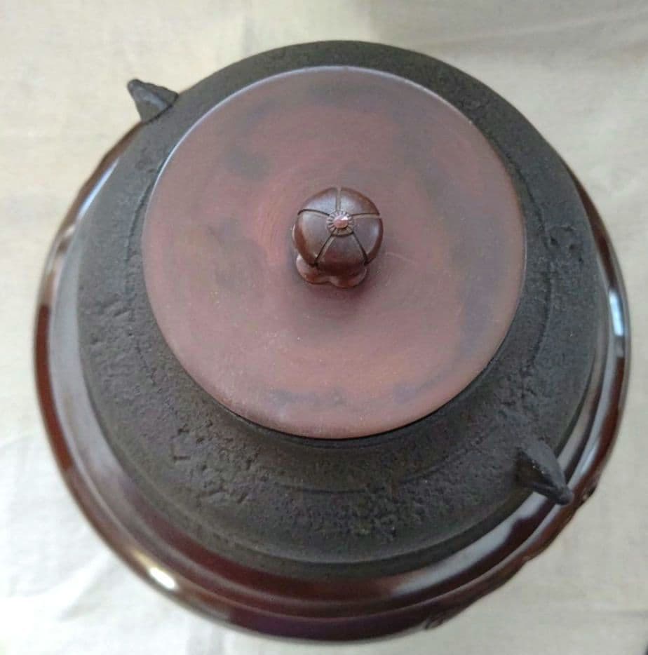 唐銅(唐金) 風炉セット 電熱器付 兼春 作 茶道具