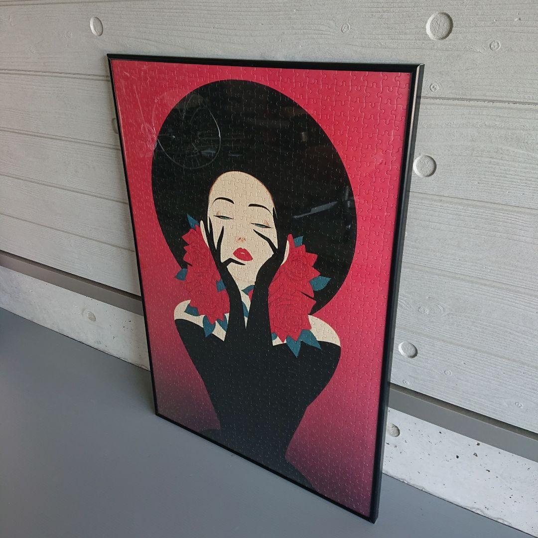 鶴田 一郎 Sexy セクシー 希少 レア ノエビア パズル 完成品 額付