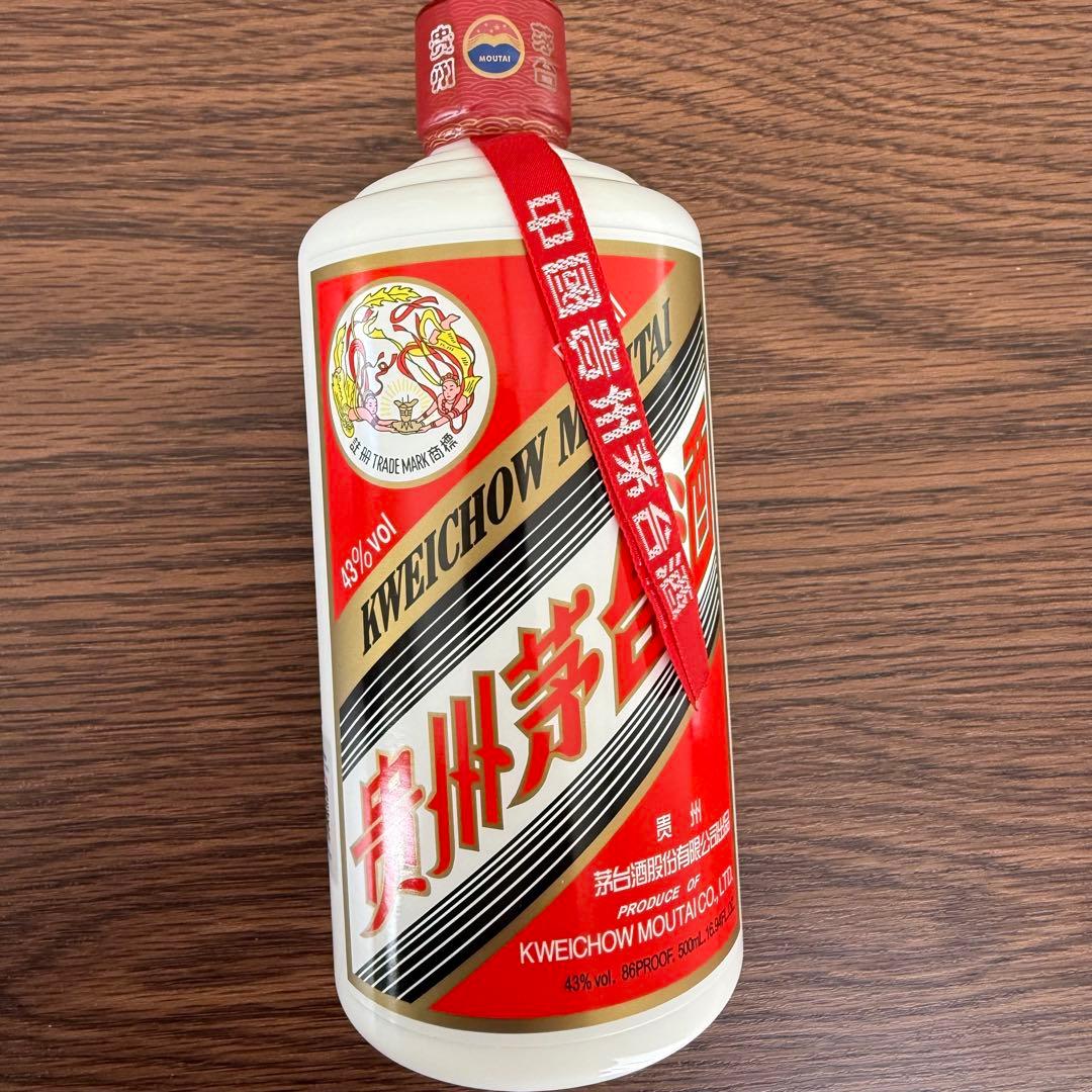 新品未開封　貴州茅台酒 マオタイ酒　天女ラベル500ml 付属グラス2個付き