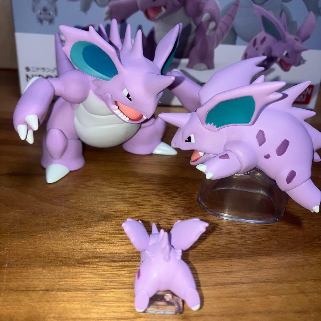 ポケモン　スケールワールド　ニドラン♂ ニドリーノ　ニドキング フィギュアセット