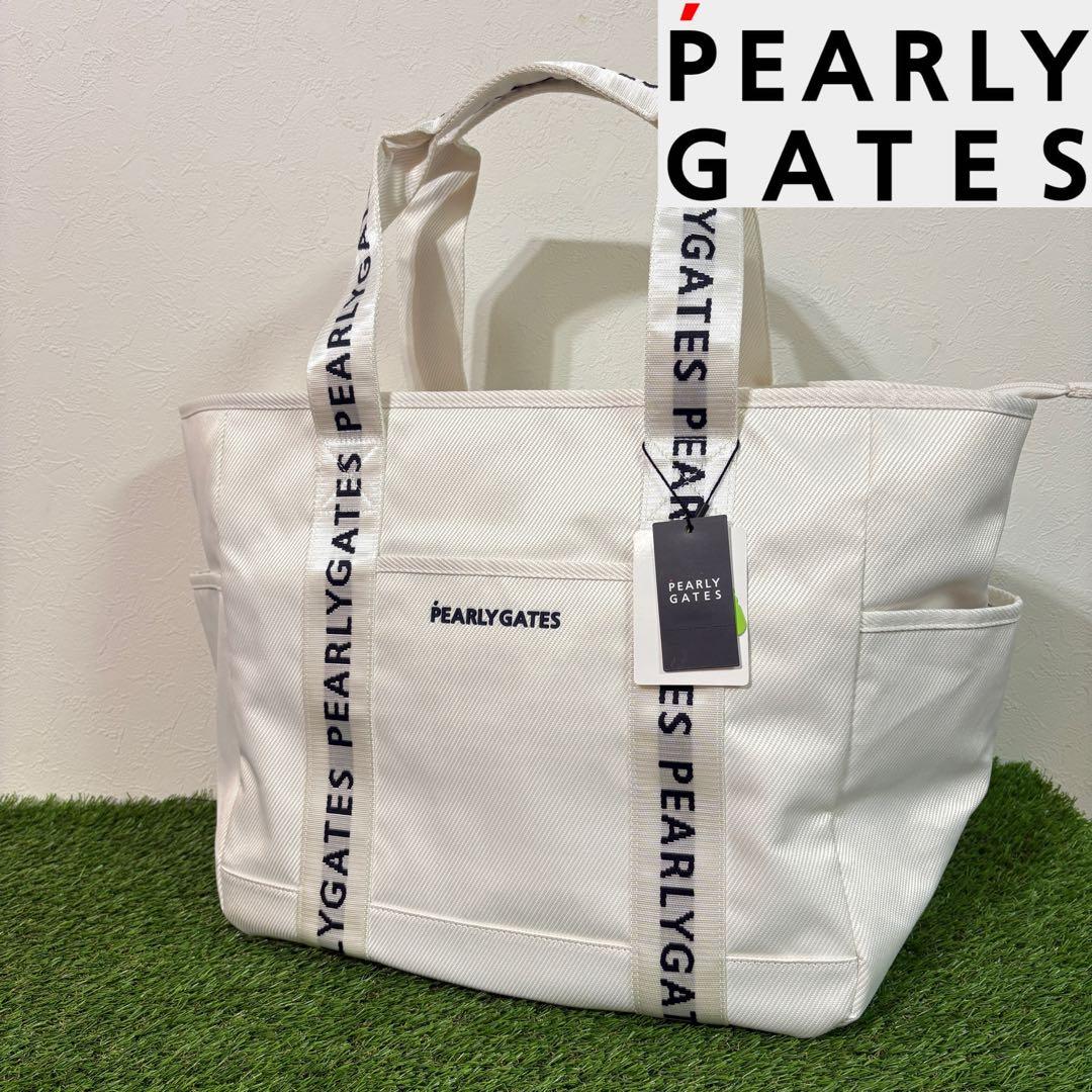 【PEARLY GATES】新品ボストンバッグ　ゴルフ　パーリーゲイツ　ホワイト