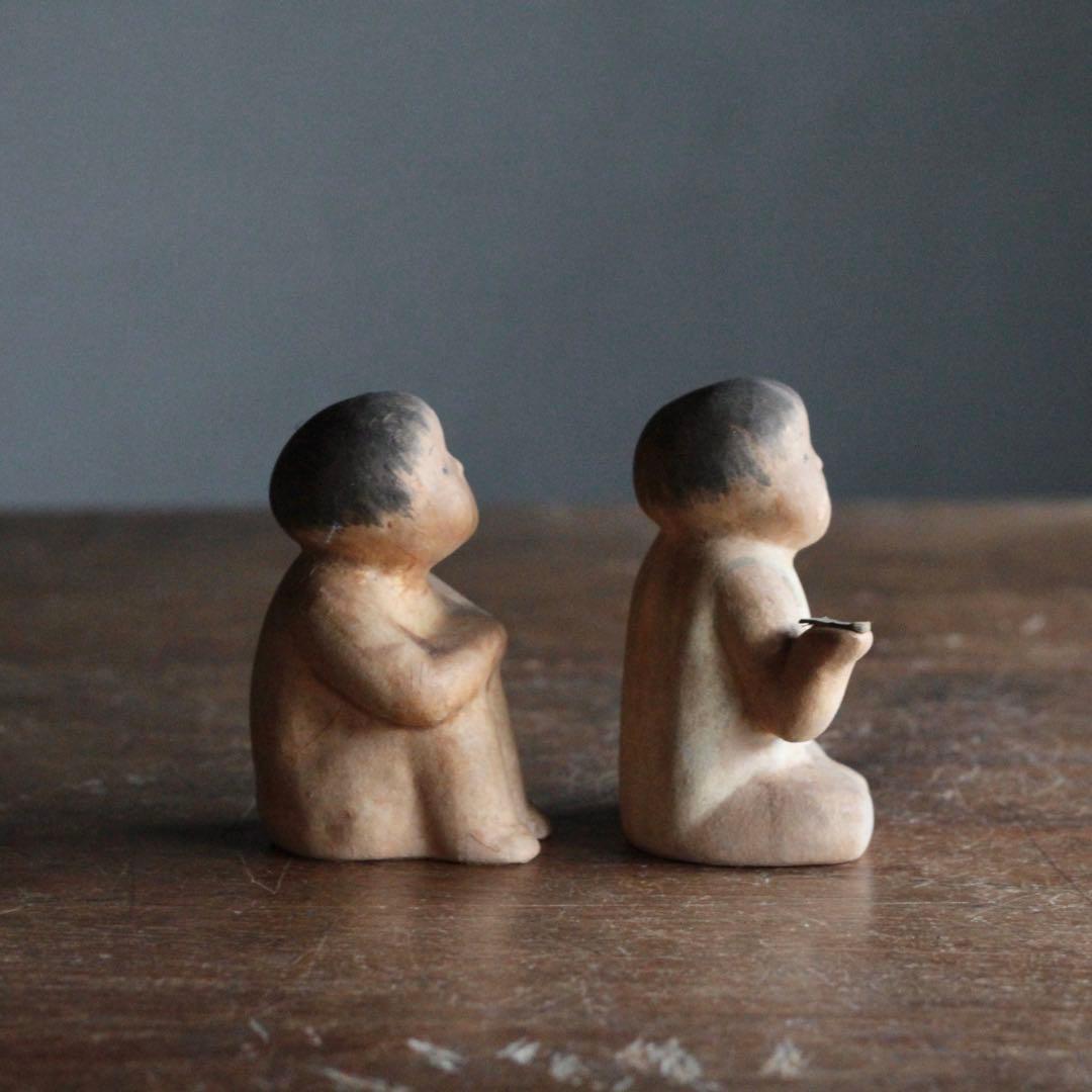 みよろ人形 「水辺興談」戦後複製品 三四郎人形 郷土人形 古道具 アンティーク