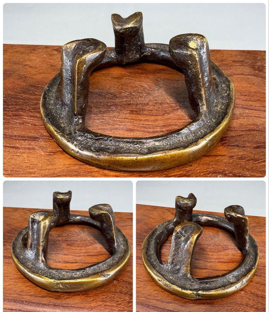 【中古品】唐銅七種蓋置USED〈税込・送料込〉