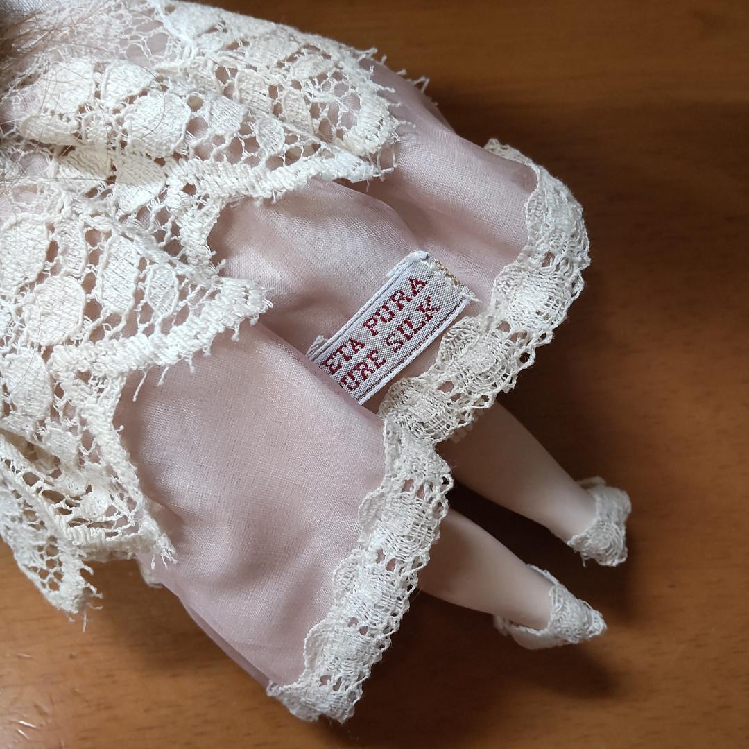 カルトナージュ　人形　ドール　イタリア　アンティーク風　ヴィクトリアン