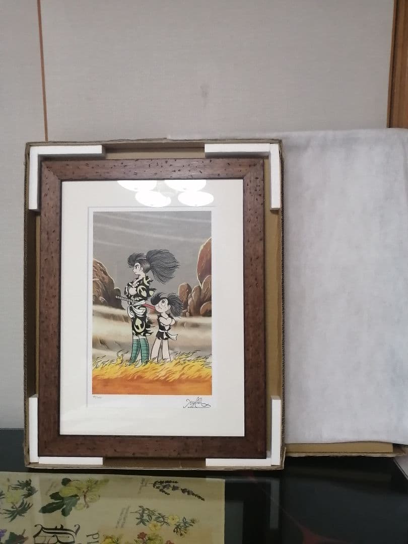 ★手塚治虫『どろろ』百鬼丸　複製原画。【保証書付き】かなり大きな作品です。