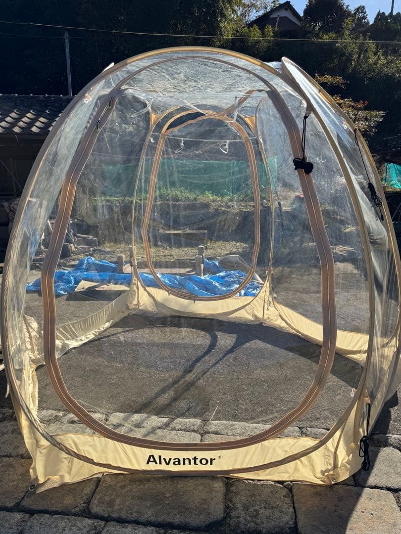 美品 Alvantorスクリーンハウス 4〜6人用ガゼボ　アルバンター直径約3m
