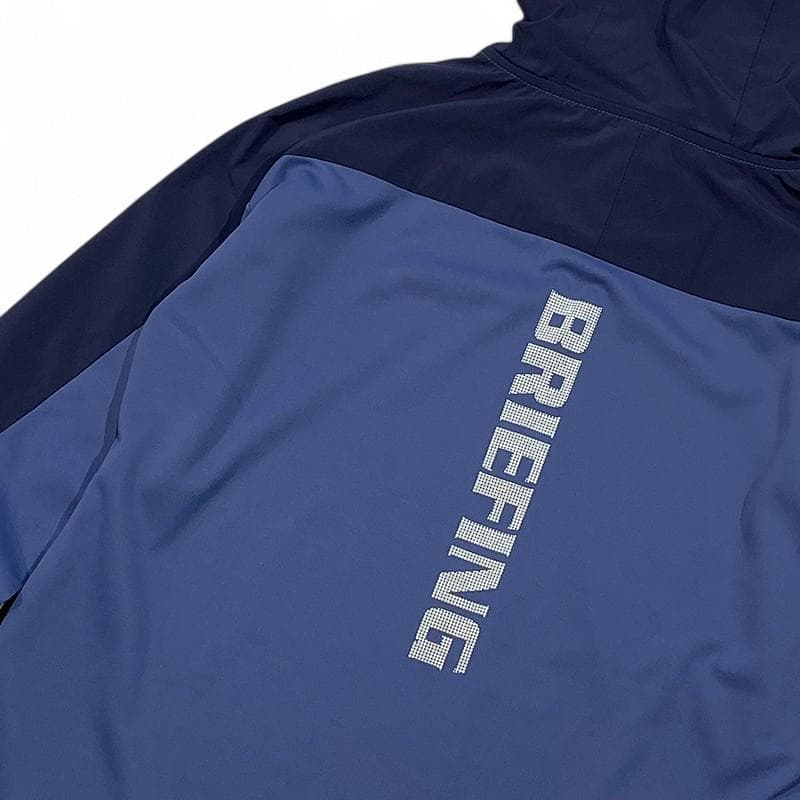 BRIEFING ブリーフィング 切替ハーフジップ ジャケット ブルー S