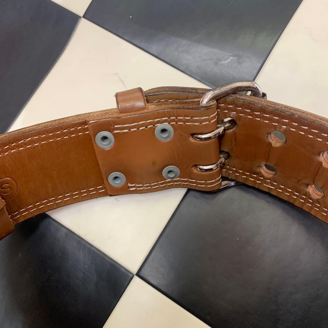 GOLD'S GYM 本革パワーベルト ゴールドジム！