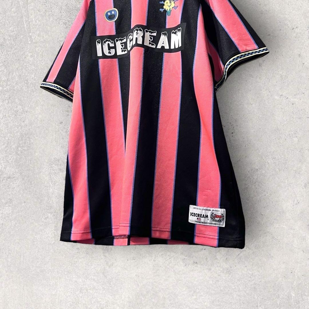 希少 ICECREAM ゲームシャツ サッカー NIGO BBC アイスクリーム