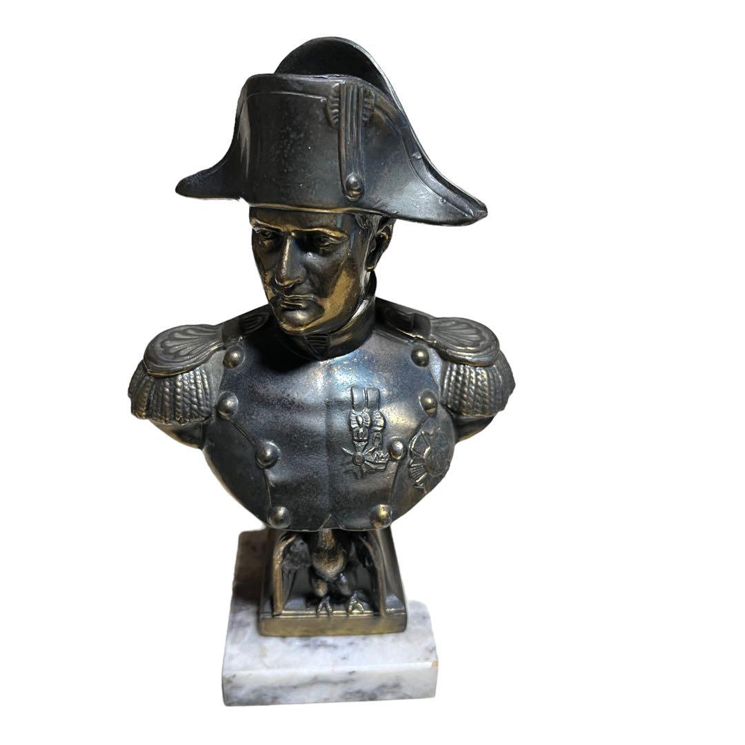 ナポレオン　ブロンズ胸像　大理石台座