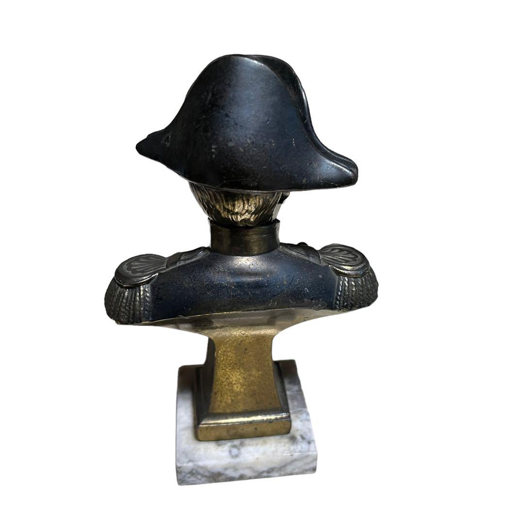 ナポレオン　ブロンズ胸像　大理石台座