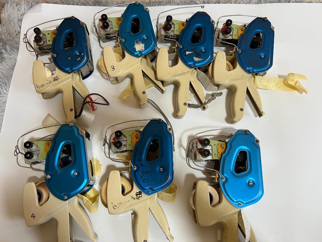 ハンドラベラー MASTER-18 7個セット ダブル印字　値札