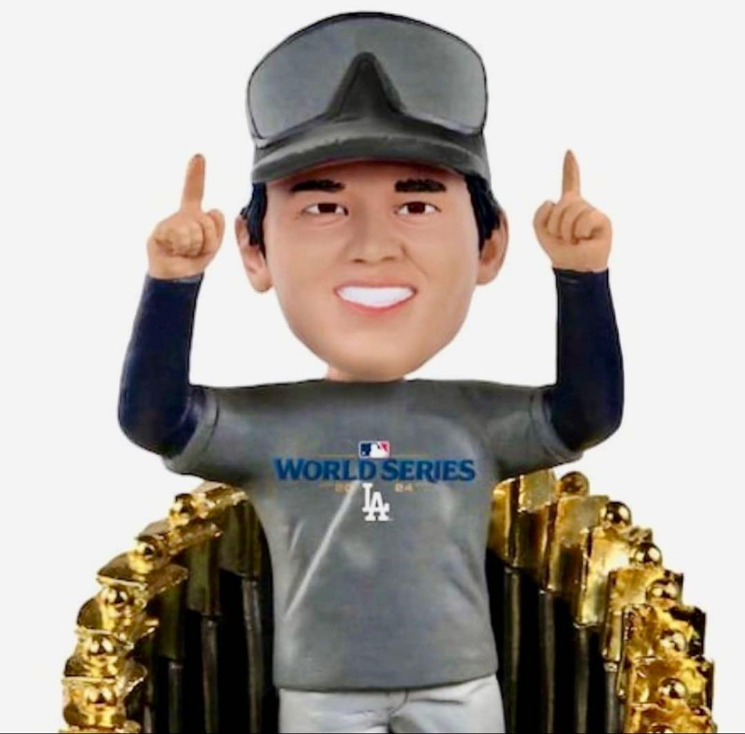 大谷翔平トロフィーボブルヘッド 2024 WSチャンピオンTシャツ着用バージョン