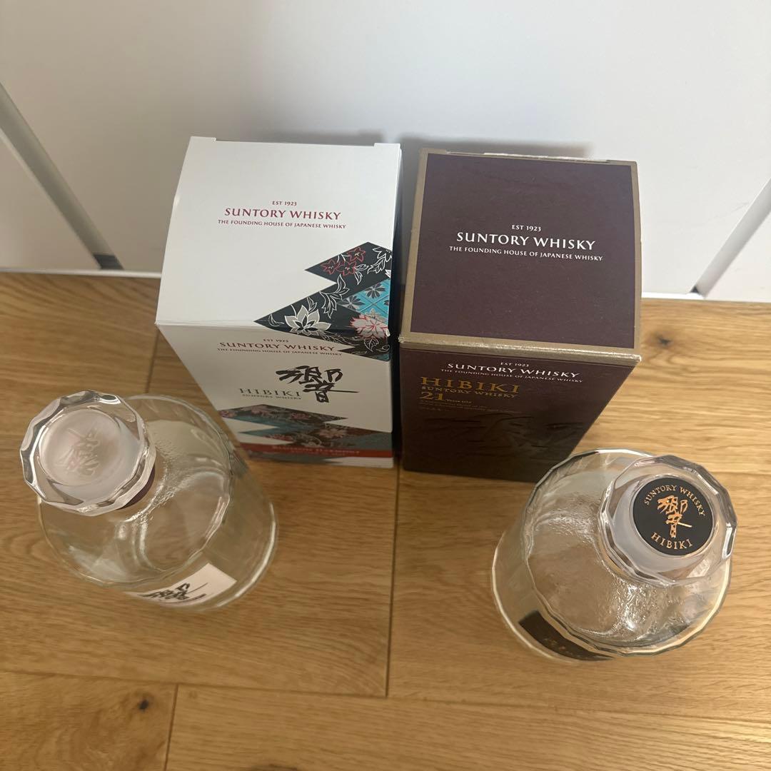 Hibiki 21年＋blossom harmony2023空瓶と箱