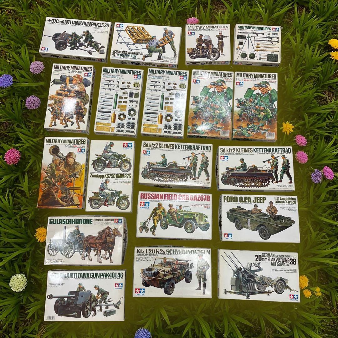 【未組立品】タミヤ　TAMIYA ミリタリーフィギュア　19個まとめ売り♪