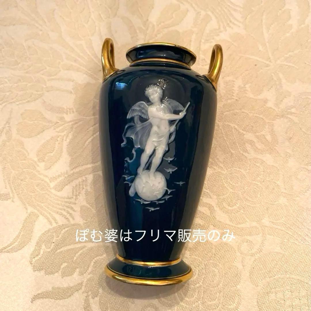 【古ミントン】パテ・シュール・パテ／A.Birks／金彩 花瓶 ベース 置物