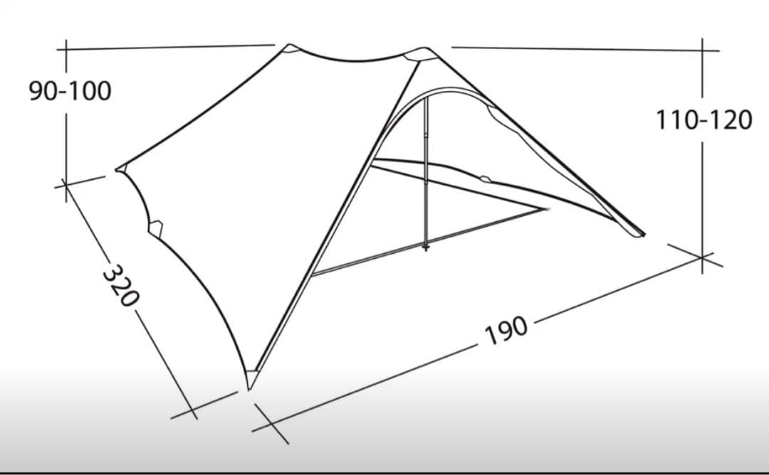 ROBENS 2人用シェルター\"swift\" 試し張りのみ