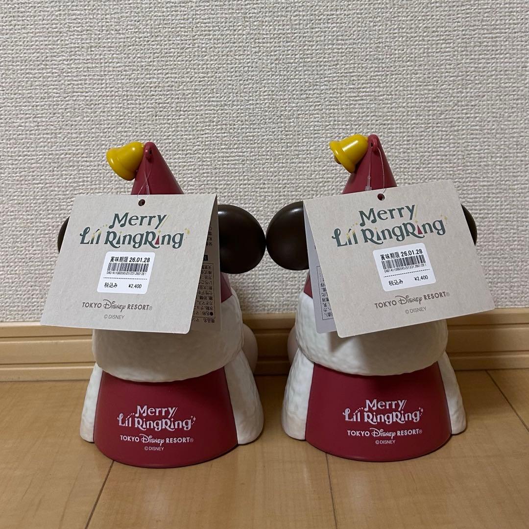 ディズニークリスマス 2025 リルリンリン マシュマロ ケース付き 2つセット