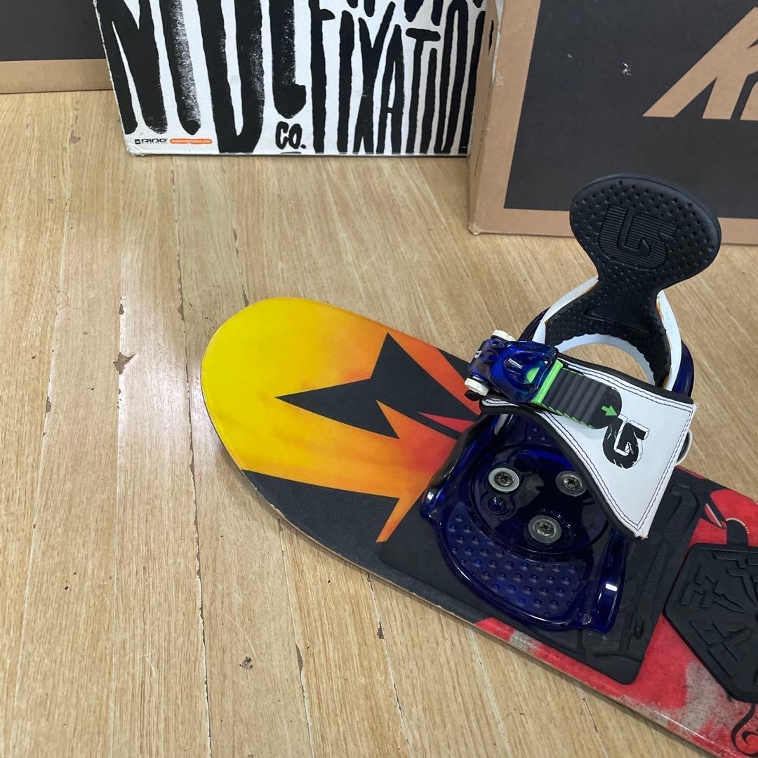 BURTON　キッズスノーボードセット　90cm　バートン　バイン付4点セット