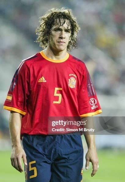 02-03 スペイン代表　プジョル　adidasオフィシャルユニフォーム