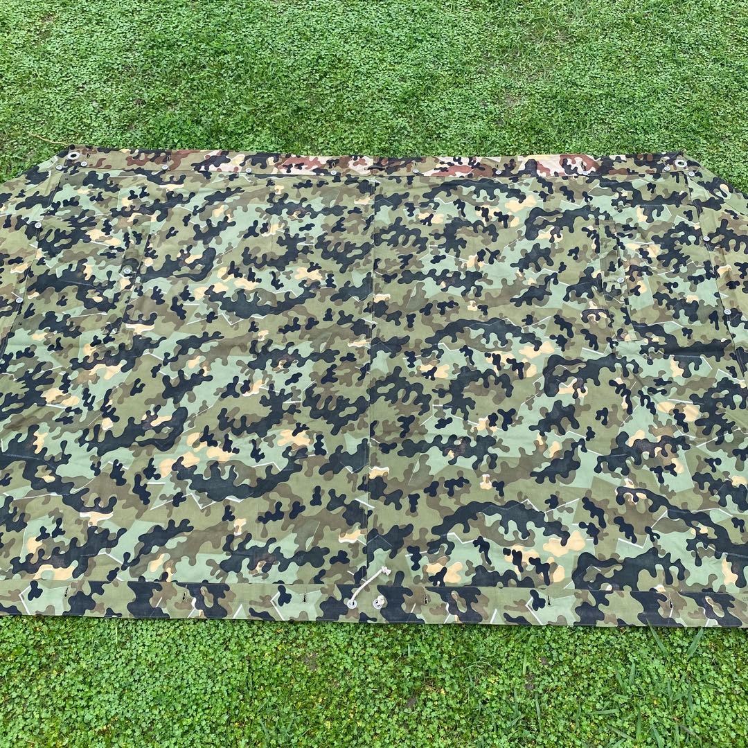 ぷ*ぽ様 【超レア】状態良　ドイツ　軍幕　アメーバカモ　パップテント　ハーフ１枚