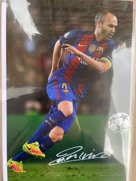 アンドレス・イニエスタ  Andres Iniesta直筆サイン