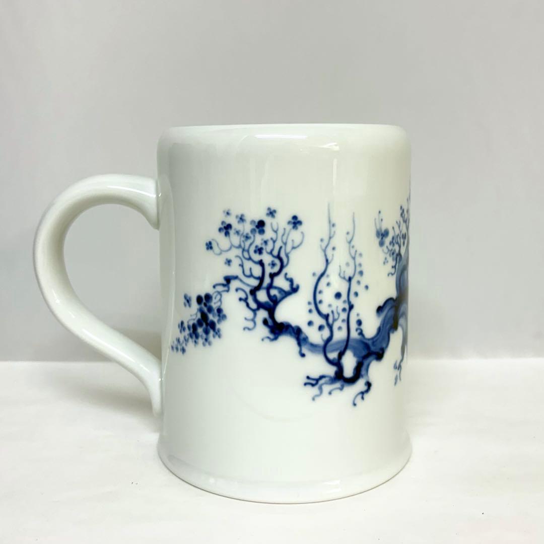 ⑥マイセン キリンビアマグコレクション 1998 ブルーオーキッド ビアマグ