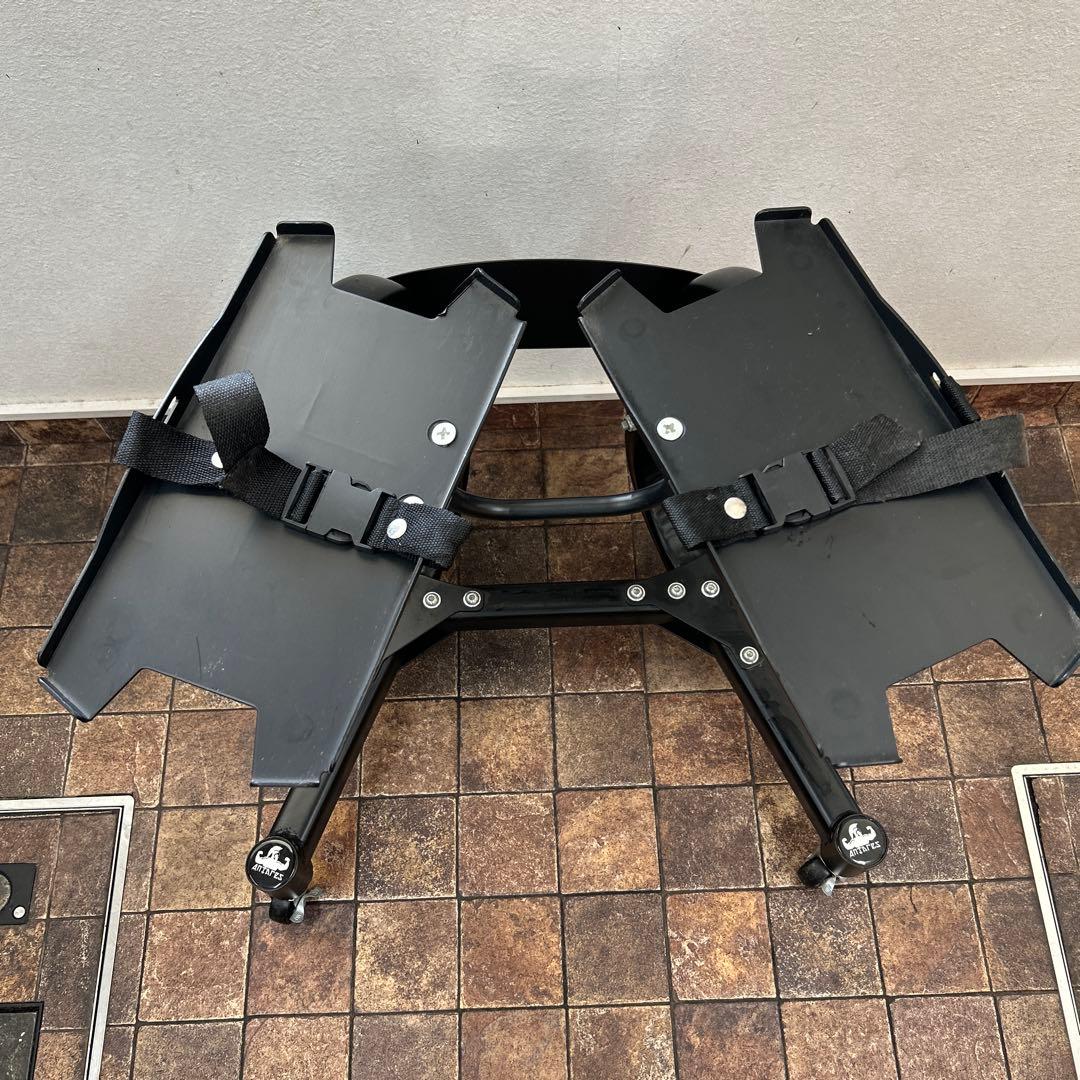 引き取り限定ANTARES ダンベルスタンド 可動式 黒