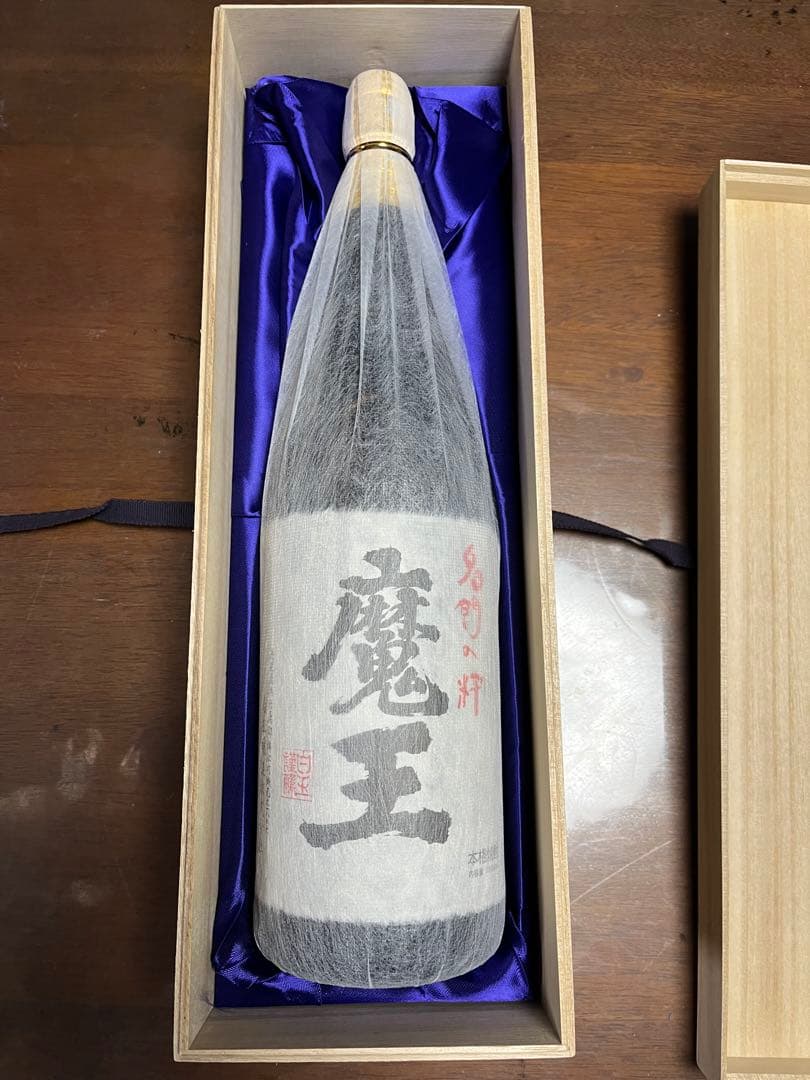 魔王 焼酎 1800ml 木箱入り 未開封