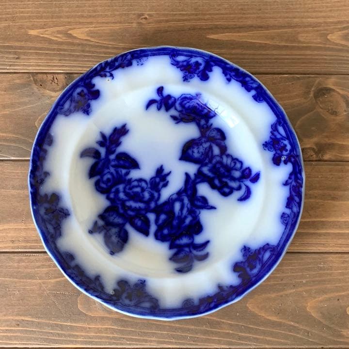 マーストリヒトAurorea 皿 古道具 blue flow ブロカント