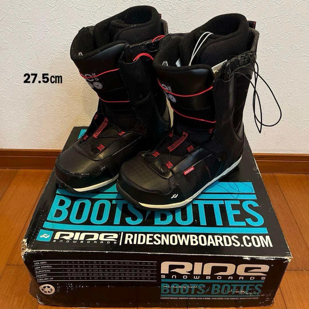 RIDE スノーボードブーツ ブラック/レッド 27.5㎝