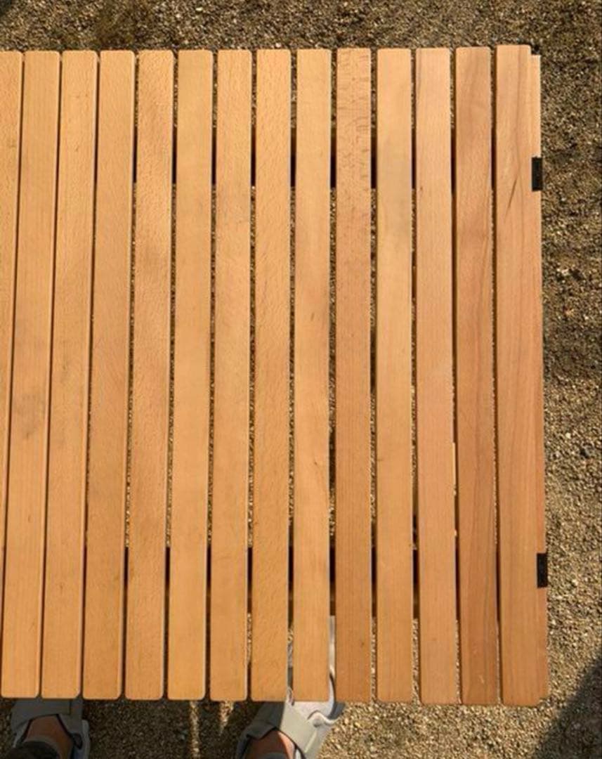 ハイランダー　ウッドロールトップテーブル　120