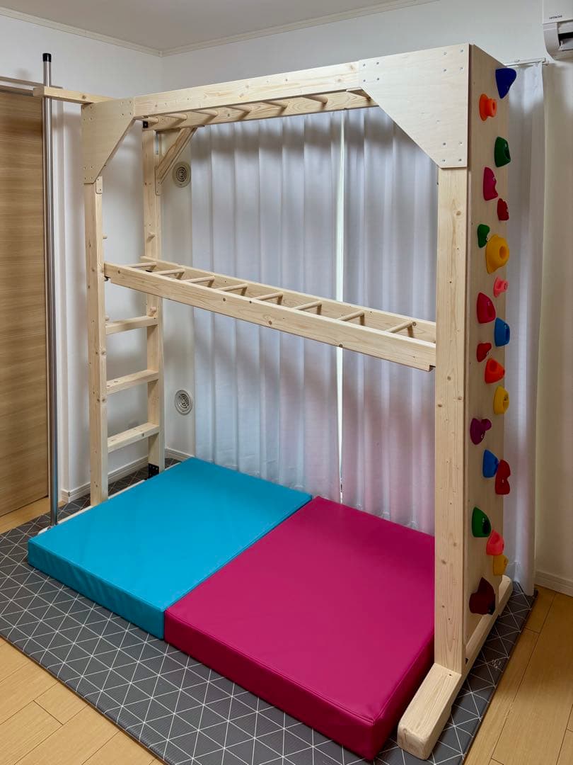 知育うんてい　うんてい　雲梯　室内遊具　ボルダリング