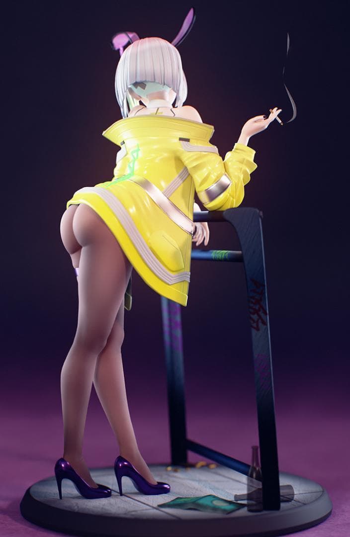 未塗装未組立 ガレージキット　サイバーパンク　ルーシー　バニー ガレキ