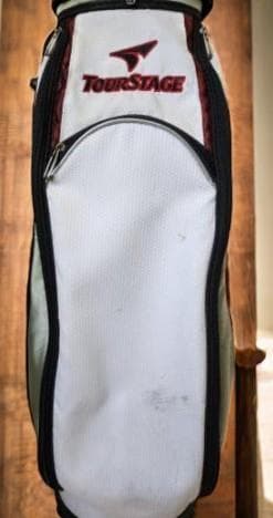 送料無料/超美品　TourStage キャディバッグ ホワイト・レッド