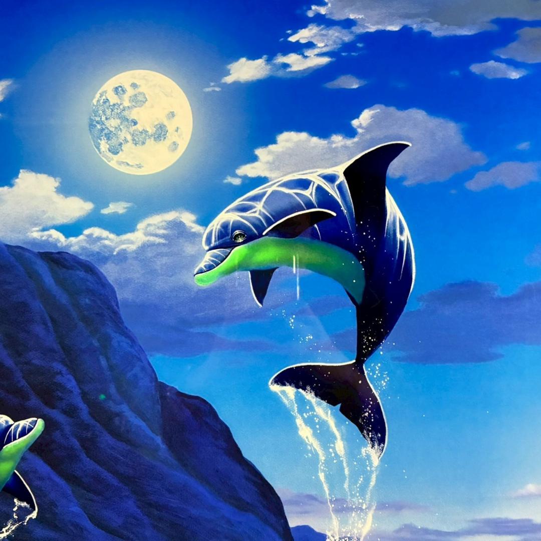 美品 キモ KIMO「ムーンライトロマンス」シルクスクリーン 大作 直筆サイン入