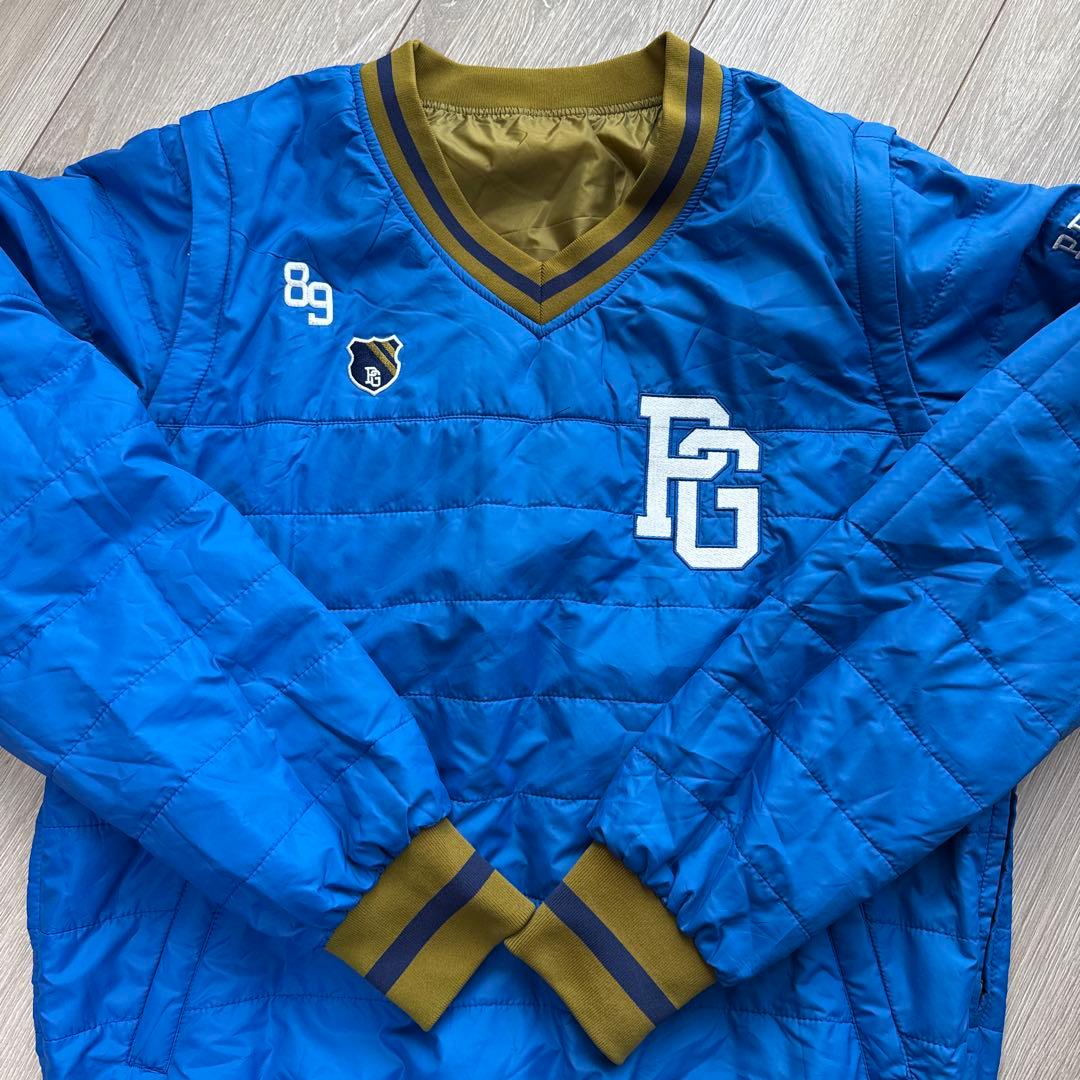 (美品) パーリーゲイツ 4wayリバーシブル 中綿ジャケット／袖取外可 秋冬物