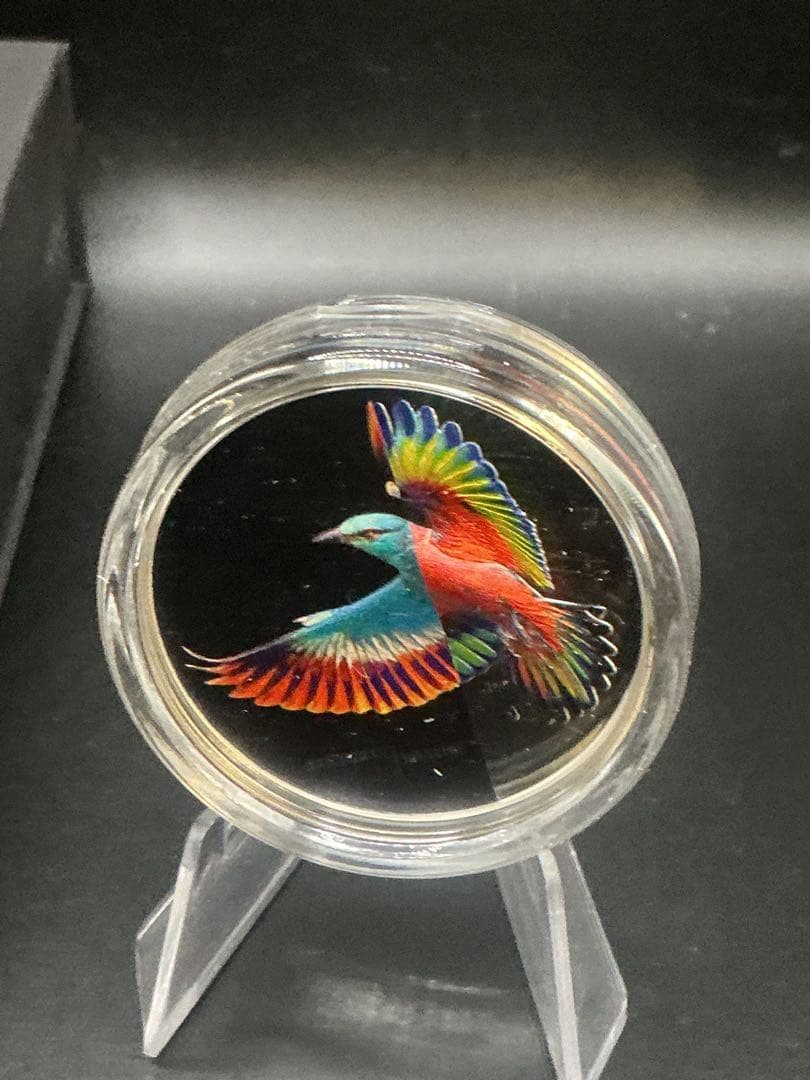 ヨーロッパ・ブッポウソウ 2022年 クック諸島 1オンス純銀 プルーフ銀貨